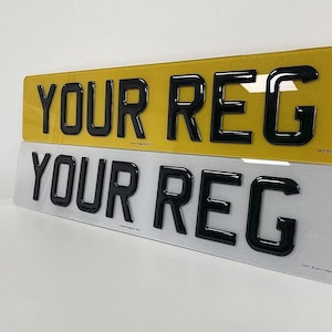 Inex Pair GB MOT UK Road Legal Car Registration Number Standard Plate For Sale O - Foto 9