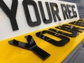 UK Road Legal 4D Car Registration Number Plates mot (PREMIUM) DVLA Registered Seller - front, rear or pair product logo