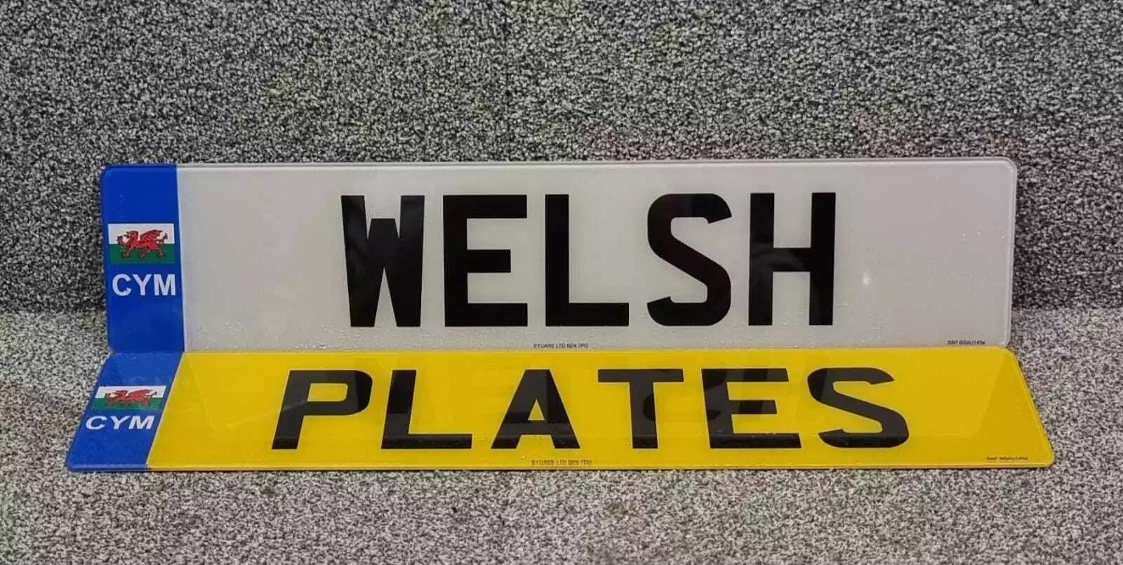 Welsh CYM Car Number Plates - Road Legal, Front & Rear Pair - Etsy UK