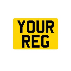 Motorcycle Rear Number Plate - 9x7 Road Legal