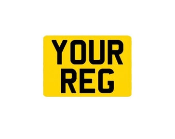 Motorcycle Rear Number Plate - 9x7 Road Legal