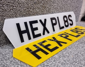 Hex Number Plates – Road Legal, Custom Car Registration