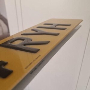 Premium 3D Gel Car Registration Plates - UK Road Legal, DVLA Compliant, 4D Look - Choose Your Text!