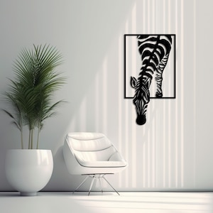 Zebra Metal Wall Art, Animal Wall Decor, Abstract Animal Wall Decor, Metal Wall Decor, African Art, Safari Metal Wall Decor, Wall Decors
