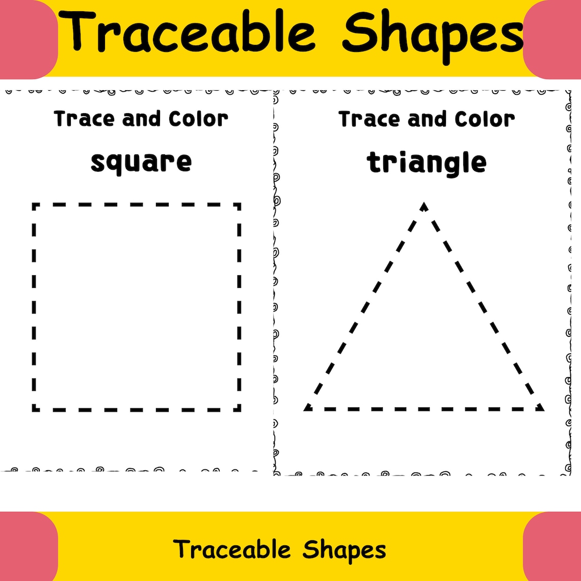 Traceable Shapes Activity Book for Preschoolers Fine Motor Skills