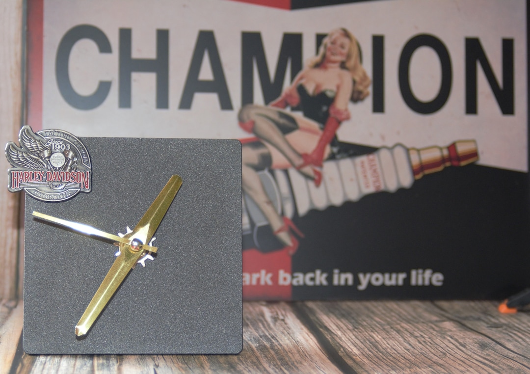 Handmade Harley Davidson Mantel Clock Etsy