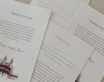 Ramadan Table Card - Sofra Duasi