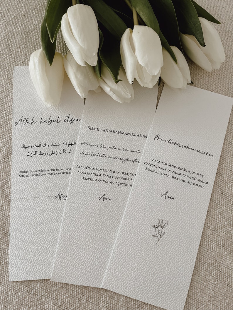 Ramadan place cards Sofra kartlari image 1