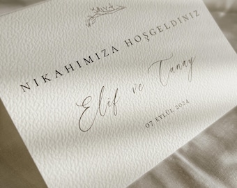Wedding/Henna Party Place Cards - Masa kartlari