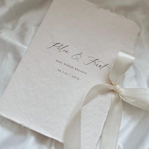 Dini Nikah Belgesi / Acte de mariage islamique / papier fait main