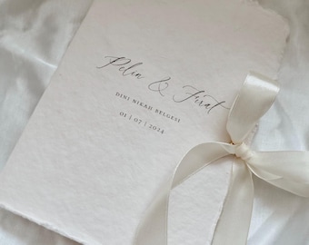 Dini Nikah Belgesi / Islamic Marriage Certificate / Handmade Paper