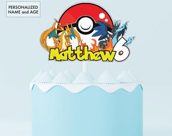 Personalizar Decoración para tarta de cumpleaños, Monstruo de bolsillo, Impresión PNG