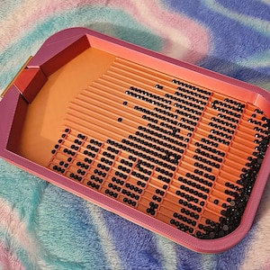 Multi-Placer Grid Diamond Art Tray with Stopper, Must Have for Diamond Painting, Diamond Art Tool, Diamond Dot Accessory, Rhinestone Tray