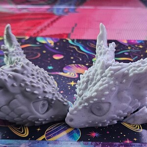 Baby Desert Dragon Flexi, Adorable Articulated 3D Printed Fidget, Fully Articulated, Dragon Lover Gift, Novelty Baby Dragon Toy, Great Gift