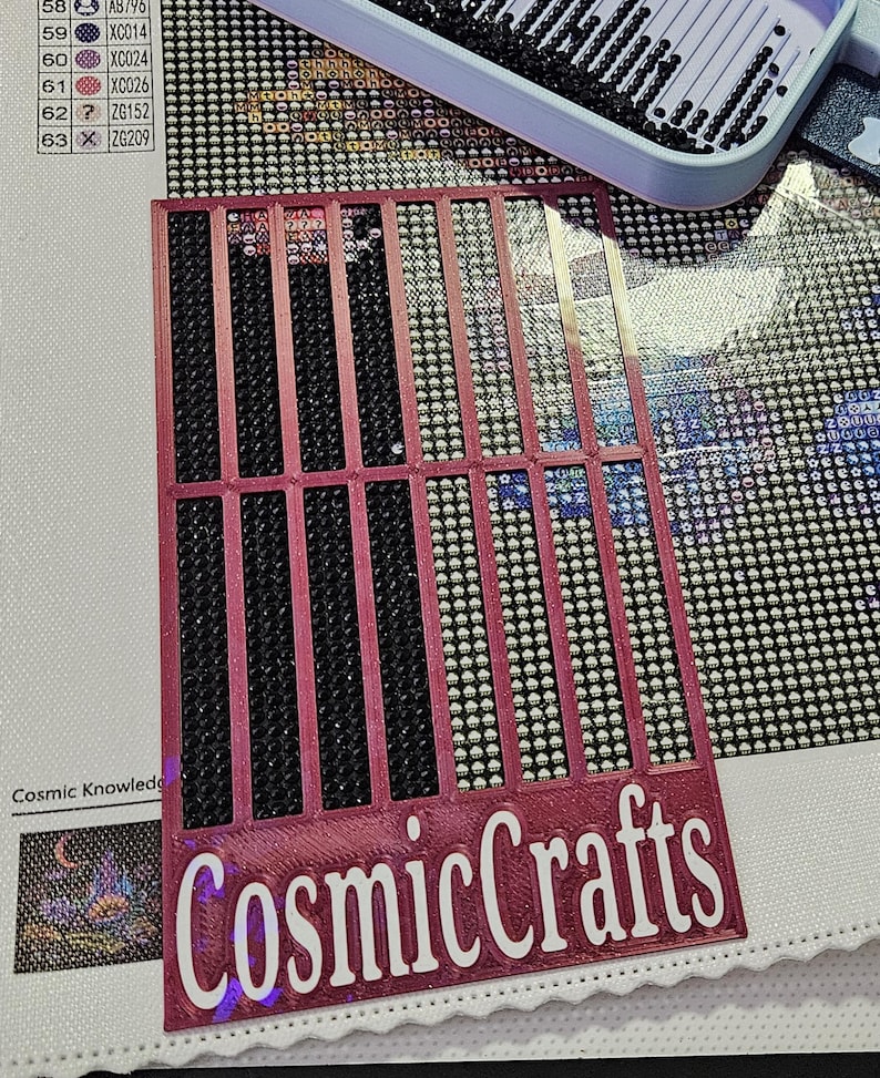 3D Printed Diamond Art Ruler, Compatible With Cosmic Crafts & Forever ...