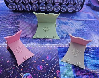 Suporte para caneta com pintura diamante: suporte para ferramentas com strass de perfil fino