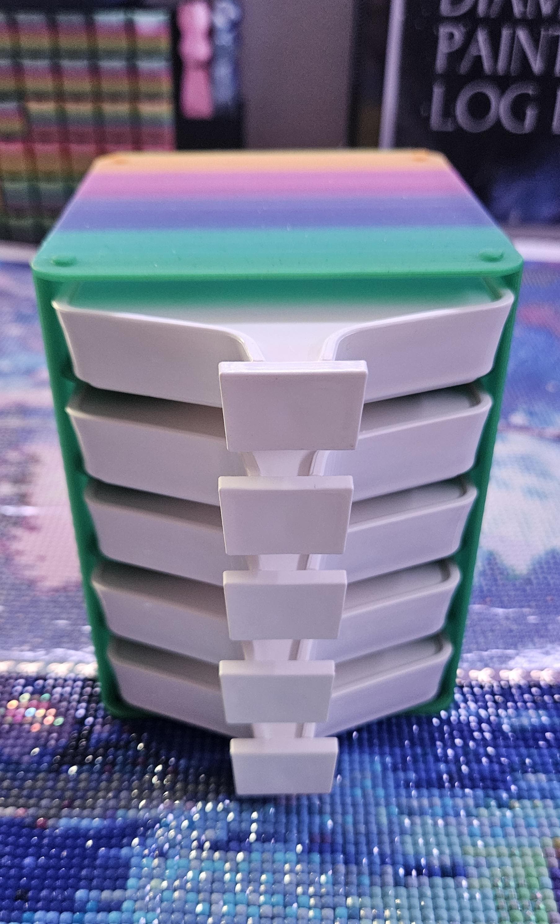 積み重ね可能なDACダイヤモンドアートトレイシェルフ：3Dプリント
