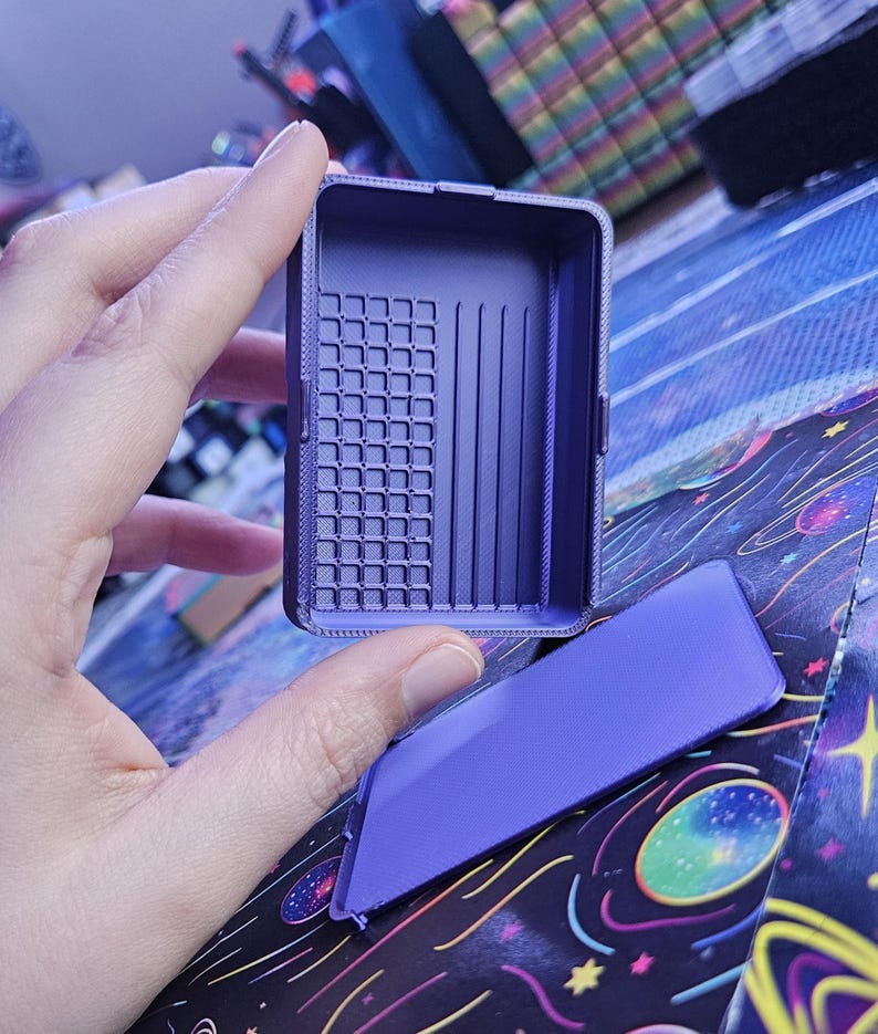 3Dプリントダイヤモンドペインティングトレイ：スライド式蓋付き小型コンボスタッキングトレイ 画像 4