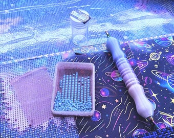 Small Diamond Painting Tray: 3D Printed Craft Organizer with Lid