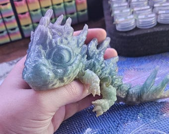 Articulated Baby Rock Dragon: 3D Printed Flexi Fidget Toy
