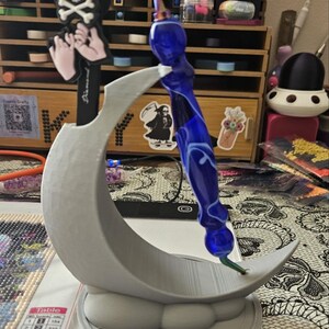 Moon Diamond Art Pen Holder: 3D Printed Craft Tool Stand image 5