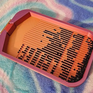 Multi-Placer Grid Diamond Art Tray with Stopper: Diamond Painting Tool image 1