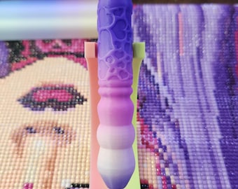 3D Printed Fun Diamond Art Pen: Lightweight Colorful Rhinestone Painting Tool