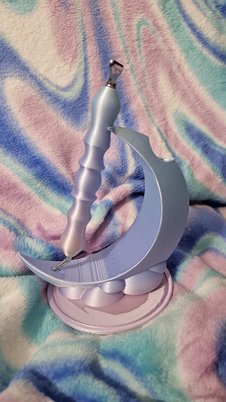 Moon Diamond Art Pen Holder: 3D Printed Craft Tool Stand image 3