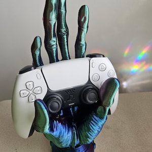 3D Printed Alien Hand Controller Stand, Unique Gamer Gift, Controller Organizer