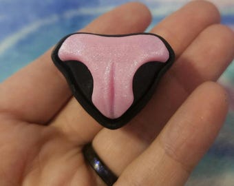 Cat Nose Fidget Clicker, 3D Printed Keychain or Desk Toy