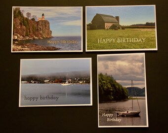 Country and Seaside Birthday Cards