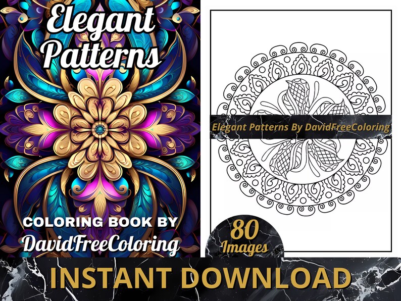 80 Elegant Pattern Coloring Book Patterns Images for Adult Coloring ...