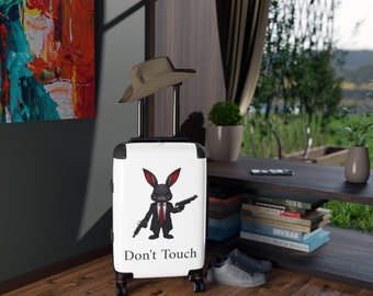 Suitcase | "Dont Touch" Funn Bunny Design