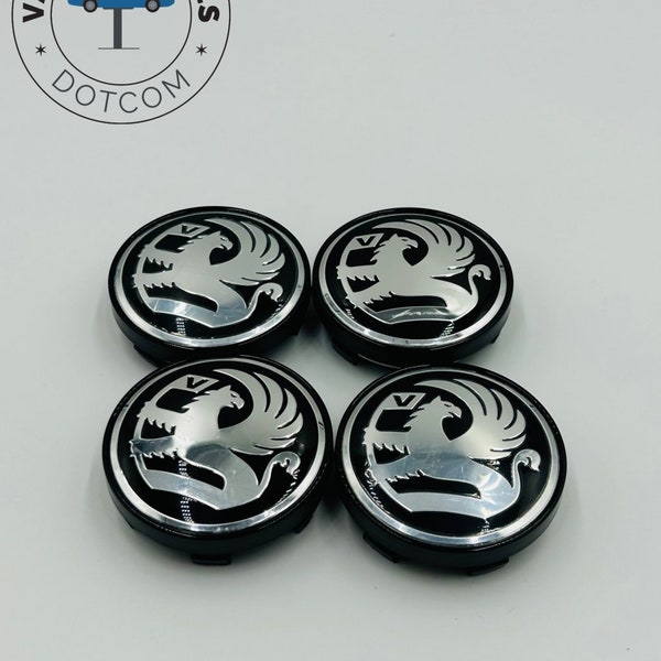 Premium 4Pcs Vauxhall Wheel Center Caps in Varied Sizes & Wheel Cap Base Colors