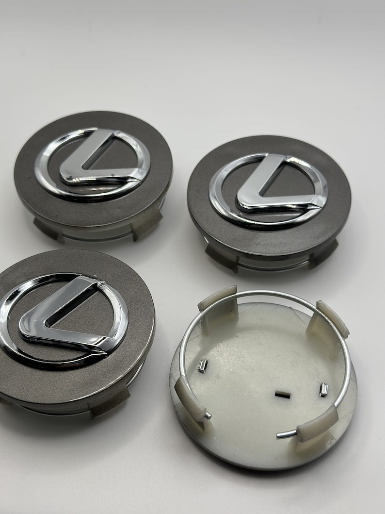 4pcs Lexus Wheel Center Caps 62mm Grey/chrome Color Lexus Premium
