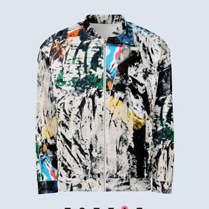 Bomber Jacket Abstract Unisex Colorful jacket Bright jacket Unique bomber jacket Multicolored bomber jacket for party Art Bomber jacket