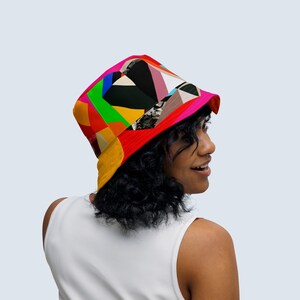 Bucket hat colorful Reversible bucket hat Summer hat for women Beach hat Women&#39;s bucket hat Multicolored bucket hat Colorful hat Headwear