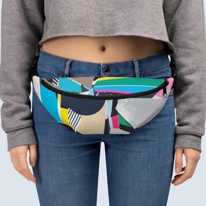 Bum bag colorful waist bag colorful bright bum bag bright waist bag bright Unique fanny pack unique bum bag for party bag Travel bum bag