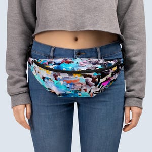 Fanny Pack Multicolored Colorful Bum bag Colorful waist bag Unique waist bag Original waist bag Multicolored waist bag Travel bag original