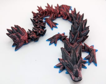 Small 3D Printed Spike Dragon - 2 Color