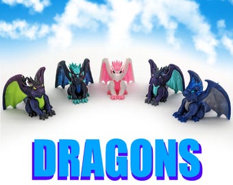 Dragon Hatchling - Multicolor 3D Print