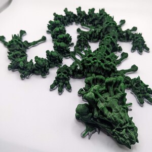 Large 3D Printed Skull Dragon - 2 Color