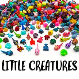 Little Creatures Mystery Grab Bag - wydruki 3D w jednolitym i wielokolorowym kolorze, urocze figurki zwierząt, losowe mieszanki, miniatury, zabawny prezent, musisz je wszystkie mieć