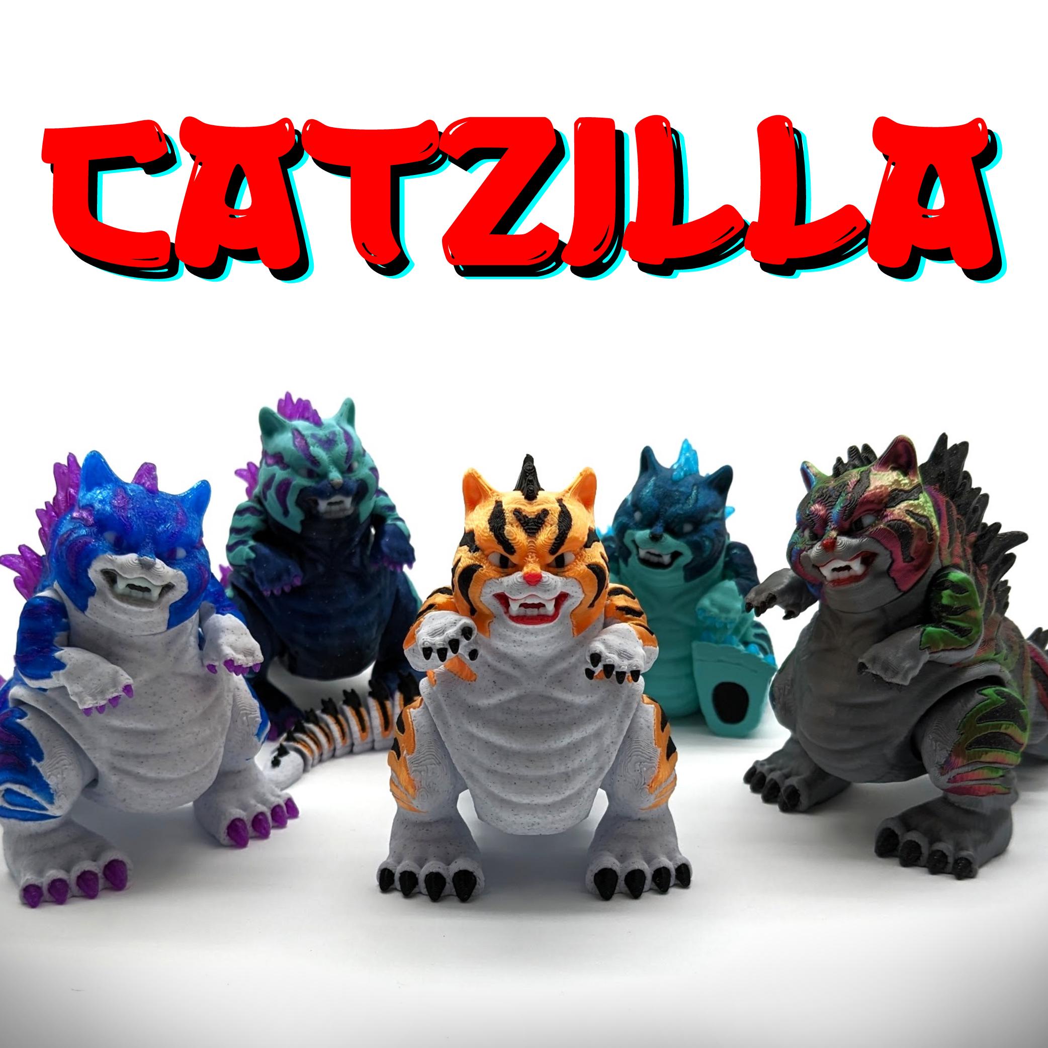 ビセルカ　レドラプラスチック　LEDRAPLASTIC スクルージ Catzilla - Multicolor 3D Print, Godzilla Cat, Unique Gift
