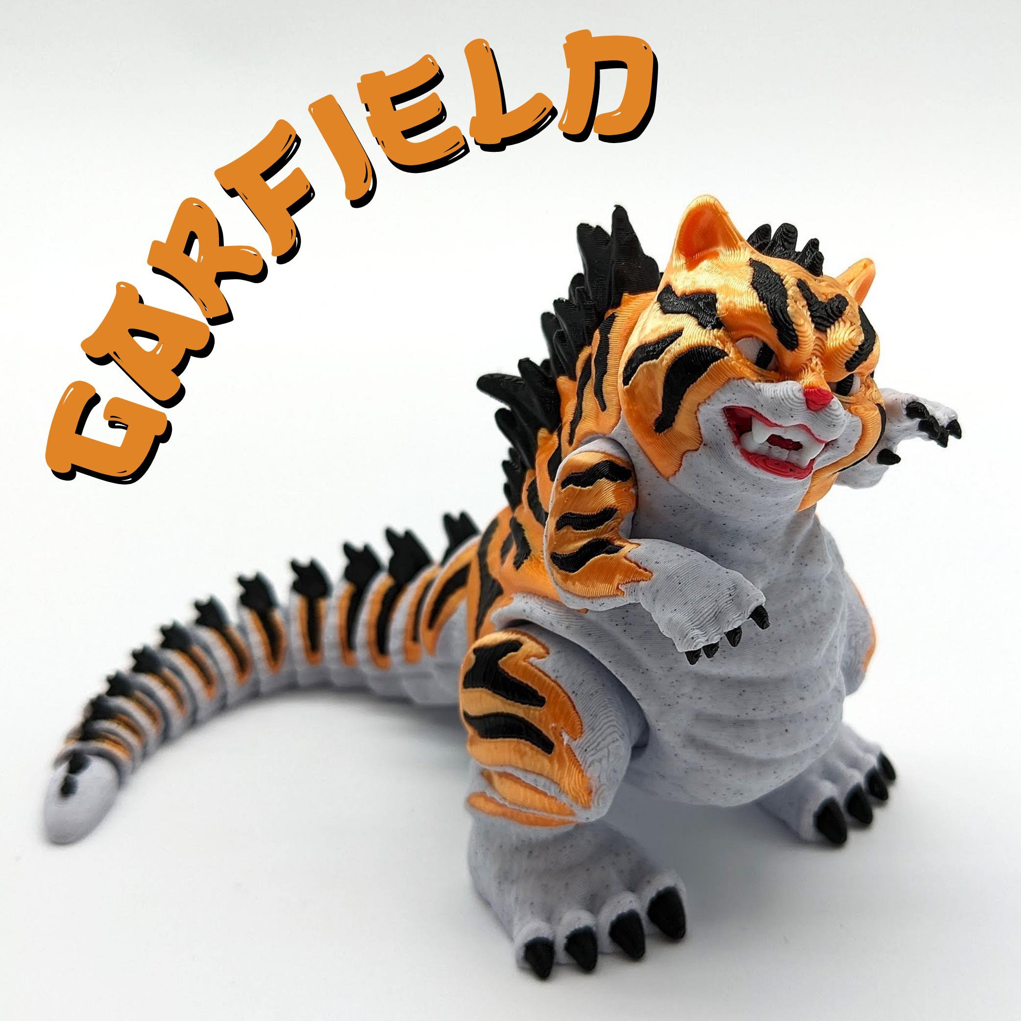 Catzilla - Multicolor 3D Print, Godzilla Cat, Unique Gift