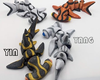 Tribal Articulated Shark Mystery 5 Pack - 3D Multicolor Printed