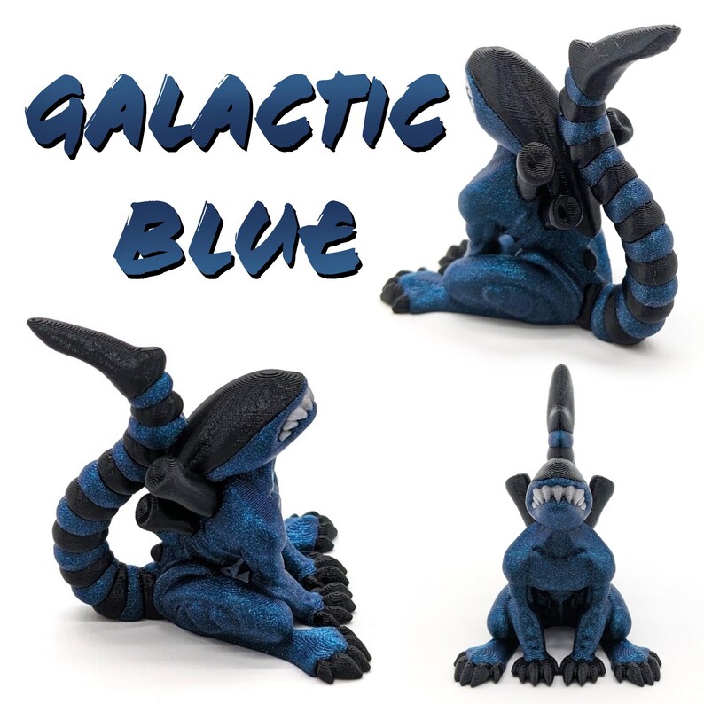 Aliens - Multicolor 3D Printed Alien Statue, Classic Horror, Cute Desk ...