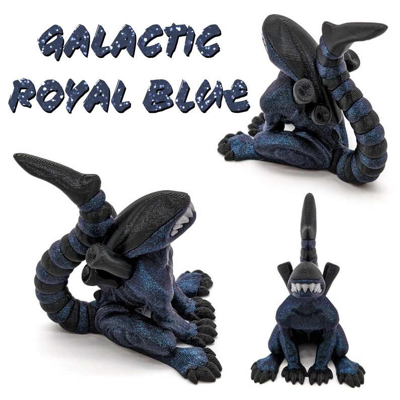 Aliens - Multicolor 3D Printed Alien Statue, Classic Horror, Cute Desk ...