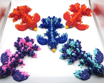 Articulated Multi-color Baby Phoenix - 3D Print