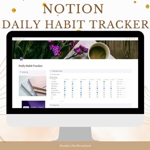 Notion Daily Habit Tracker | Notion Habit Tracker | Habit Tracker | Notion Habit Planner | Daily Tracker Notion | Notion Template | Digital